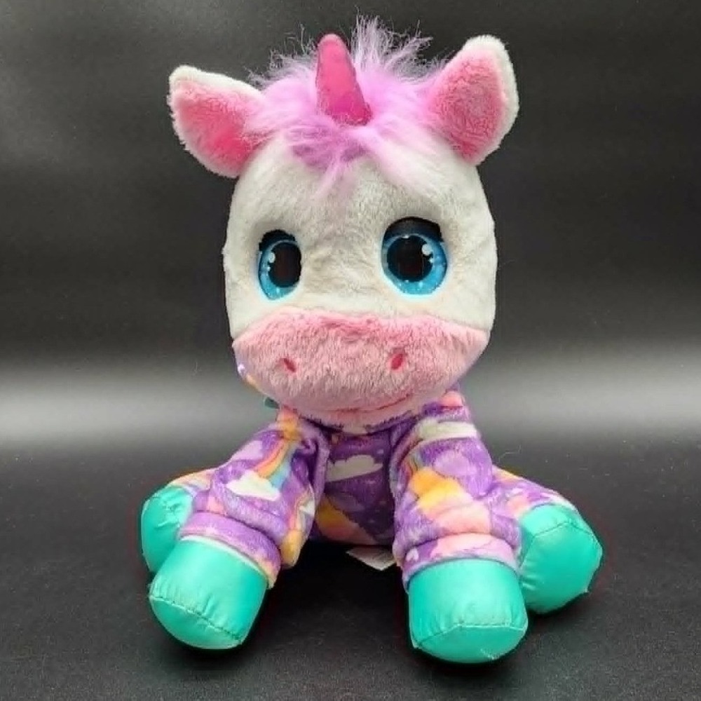 FurReal Purple Rainbow Pajama Unicorn Kids Small Plush Magical Fantasy Toy F2066